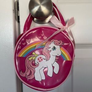 Pink My Little Pony purse with ribbon Hasbro and H&M colab